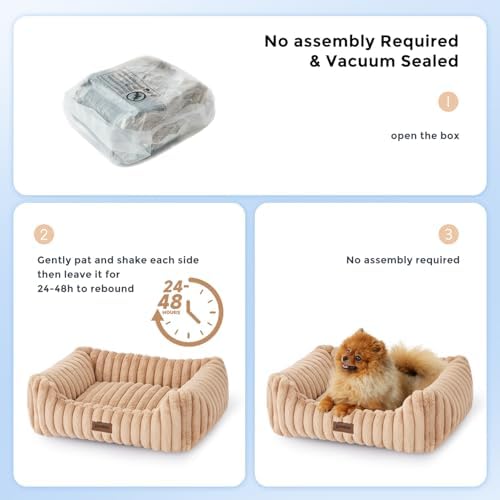ZOMISIA Small Dog Bed, Cat Bed for Indoor Cats - Image 5