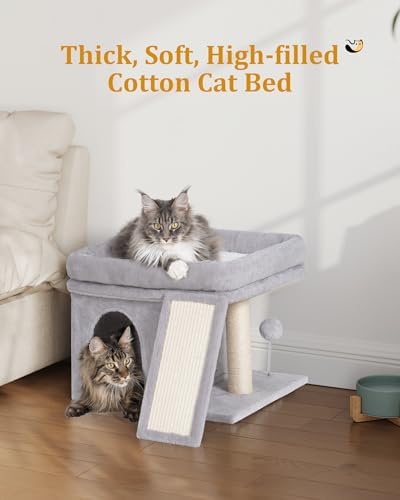 Aechonow Cat Tree Tower for Large Cat, Cat Bed House - Image 2