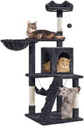 Yaheetech 54in Cat Tree Tower, Cozy Condo, Climbing Ladder & Hammock, Pet Play by Yaheetech