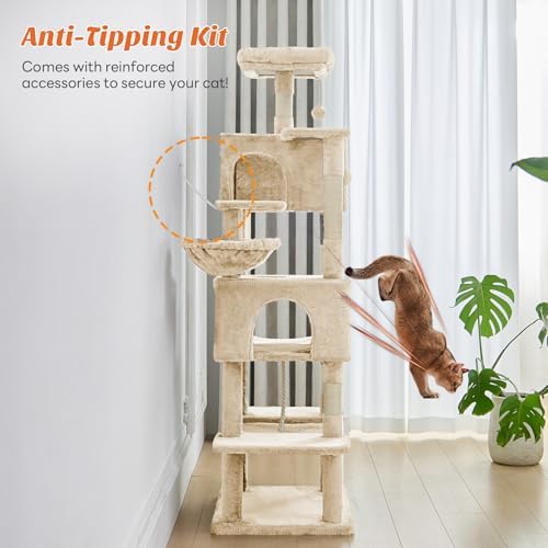 Sweetcrispy 66 Inch Cat Tree Tower - Image 5