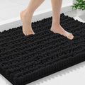 Smiry Bathroom Rugs 30X18, Extra Soft Rubber Backing Chenille Bath Mats by Smiry