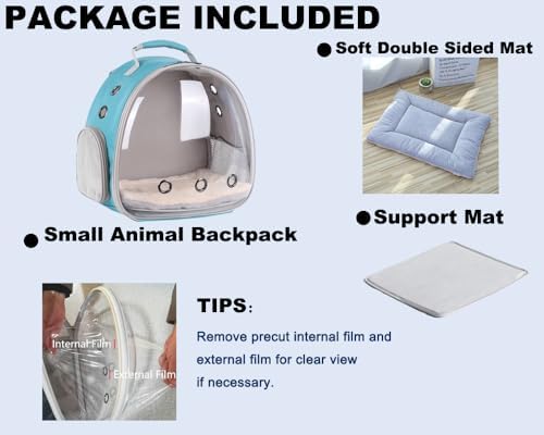 Portable Small Animal Backpack Travel Breathable Pet Carrier Bag Cages - Image 5