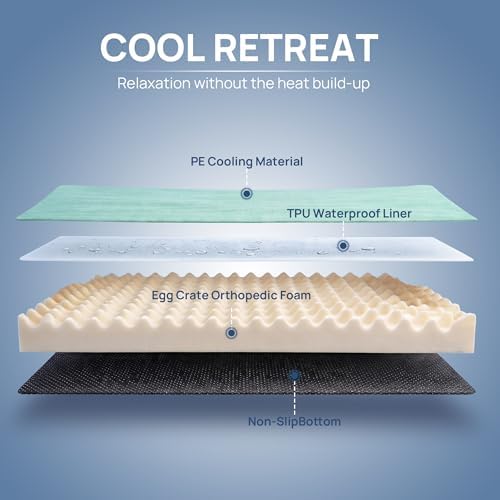 Cooling Dog Bed for Crate, 30 x 20 Inch Orthpedic Cooling Mat for Dogs - Image 5