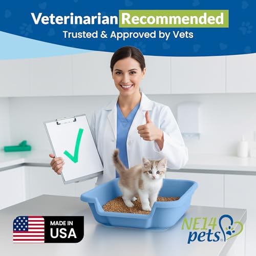 KittyGoHere Senior Cat Litter Box, Small Litter Pan, Small Little Boy Blue - Image 4
