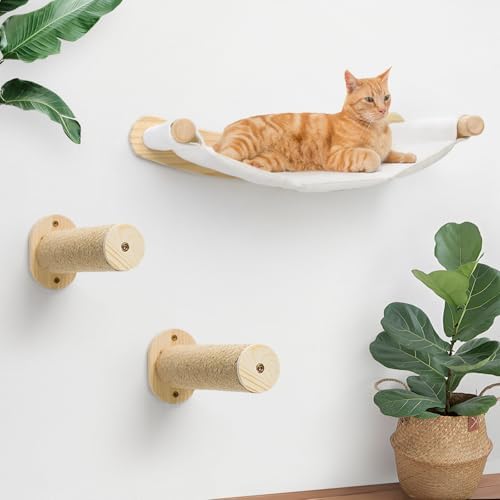 Cat Wall Hammock, Cats Climbing Shelves by CYDDUP