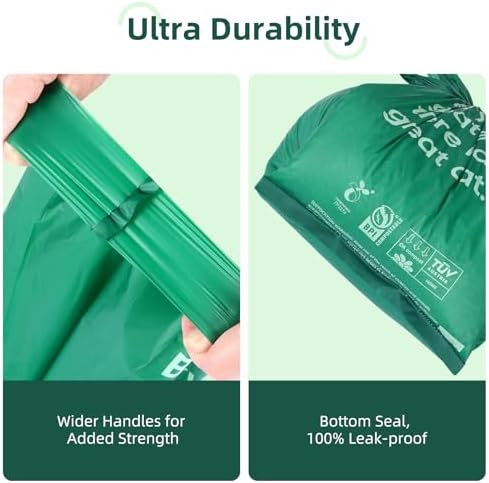 270 Count Cat Poop Bags with Handles, Disposable Litter Bags - Image 3