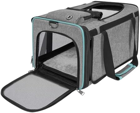 GAPZER Soft-Sided Pet Carrier for Air Travel 18x11x11 Inch, Underseat Cabin by GAPZER