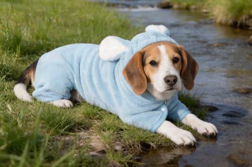 Pet Bathrobe for Dog Cat Absorbent Quick Drying Hooded Bath Towel - Image 6