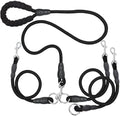 Heavy Duty 3 Dog Leash for Small Dogs No Tangle Detachable 360° Swivel Device by SONQUEEN