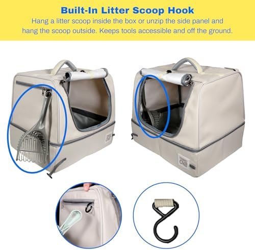 Travel Cat Porta-Pawty Plus Covered Portable Litter Box - Image 6
