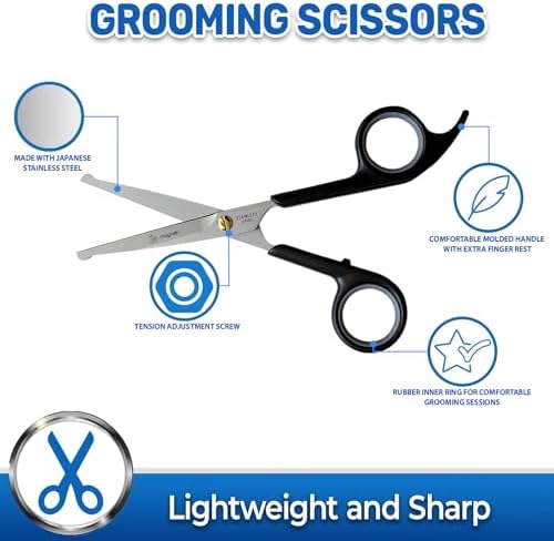 Pet Magasin Japanese Stainless Steel Grooming Scissors - Image 2