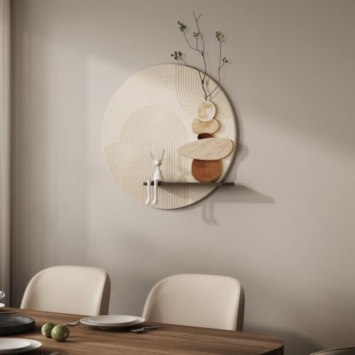 3D Textured Abstract Modern Round Wall Art Decor - Image 6