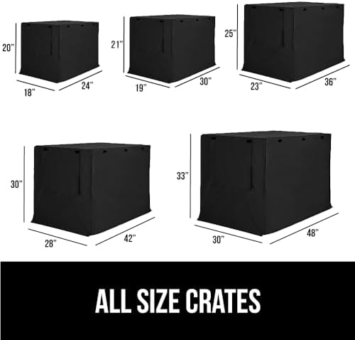 GORILLA GRIP Dog Crate Covers, Wire Kennel Topper, 36 in - Image 3