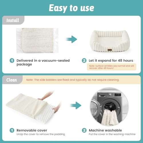 COZY KISS Orthopedic Pet Bed for Small Cats - Image 7