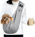 Dog Sling Carrier for Small Dogs up to 15 lbs, Hands-Free, Size M by PAWPUBBY