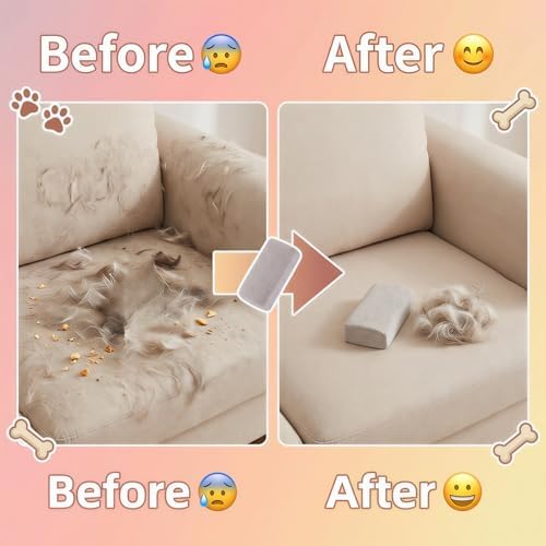 2 Pcs Pet Hair Remover Pumice Stone 3.74x2x1.6 in Dog Cat Fur Cleaning Tool - Image 7