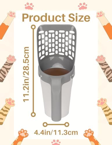 Cat Litter Scoop with 120 Refill Bags Portable Kitty Litter Scooper and Pooper - Image 6