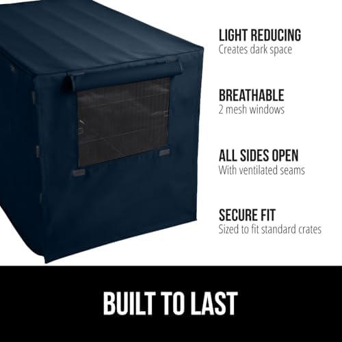 GORILLA GRIP Dog Crate Covers, Wire Kennel Topper, 42 in - Image 2