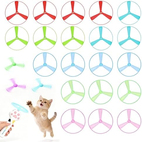 Cat Toy Disc, Interactive Cat Fetch Toy Flying Discs by Unknown
