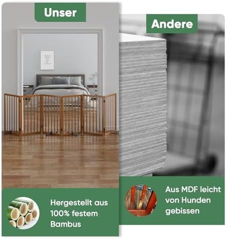 Dog Gates for Doorways, Foldable Dog Gate Indoor, Freestanding Pet Gates for - Image 6
