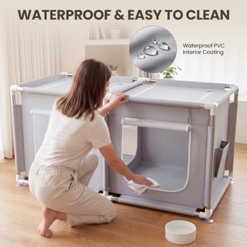 2-in-1 Cat Playpen Indoor Enclosure - Image 5