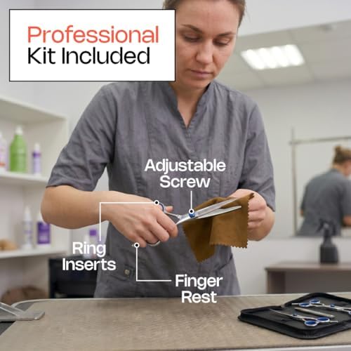 Stainless Steel Dog Grooming Scissors Kit - Image 4