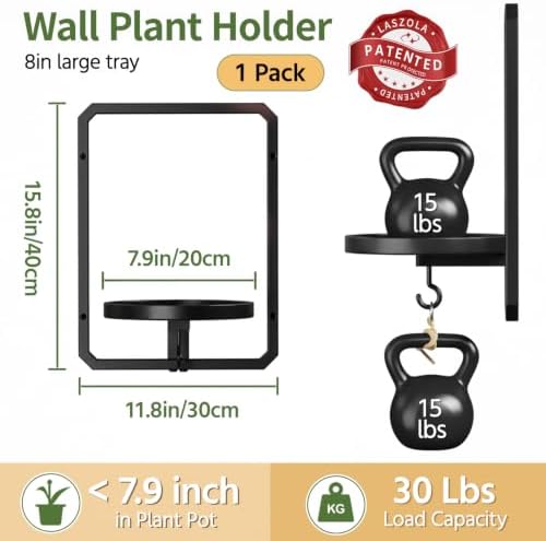 LASZOLA Plant Picture Frame Holder Shelf Wall - Image 2
