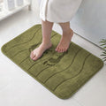 Flamingo P Olive Bath Mat 24x36 Quick Dry Washable Soft Memory Foam by FlamingoP