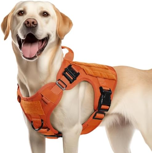 rabbitgoo Tactical Dog Harness for Medium, Heavy Duty Military No Pull Vest by rabbitgoo