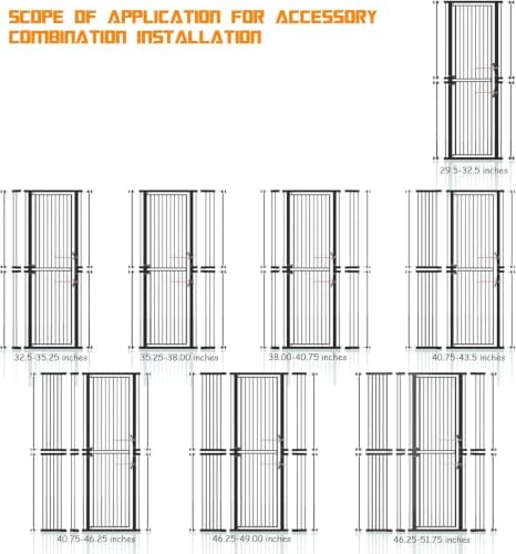 74.8" Extra Tall Pet Gate for Cats，29.5"-51.6" Extra Wide Cat Gate, Pressure - Image 3