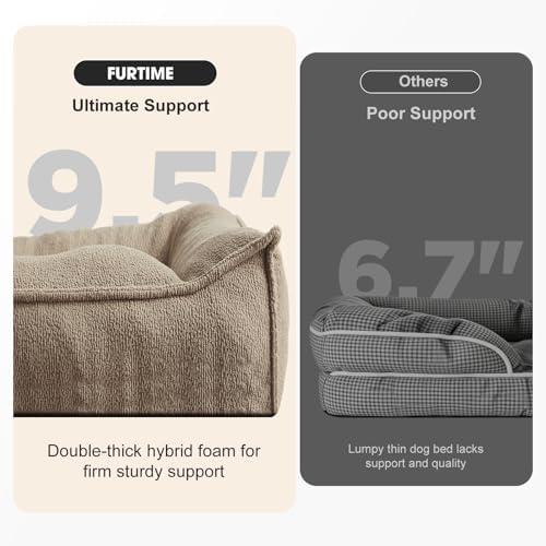 FURTIME XL Orthopedic Dog Bed Large Sized Dog, Extra Washable Dog Couch 42" - Image 2