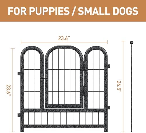 Metal Dog Playpen 24in H 32 Panels Heavy Duty Dog Fence - Image 5