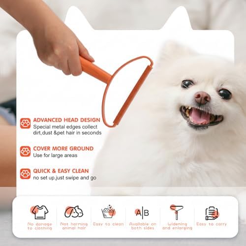 Honeydak 3 Pcs Hair Remover Tool, Dog Cat Hair Remover - Image 3