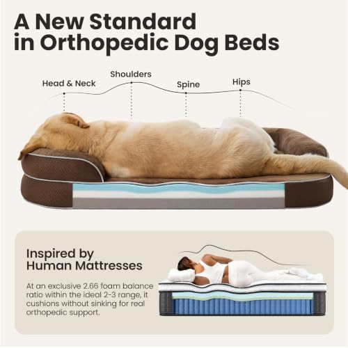 LE SURE RealOrtho™ L Plus 3-Layer Foam Orthopedic Large Dog Bed - Image 4