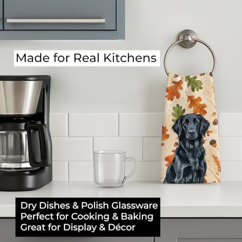 Caroline's Treasures Flat-Coated Retriever Dogs Kitchen Towel 15x25 in - Image 3