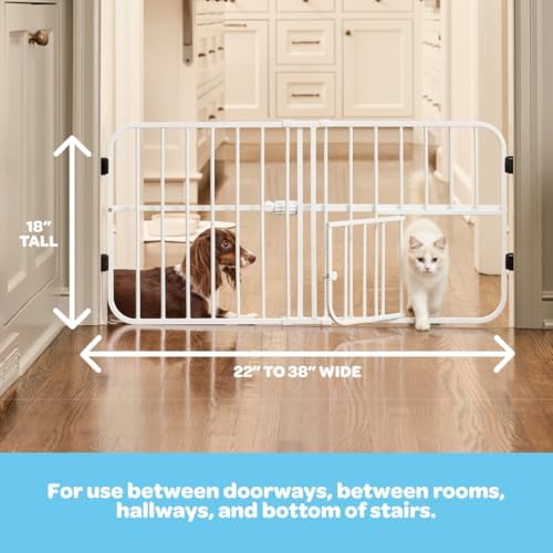 Carlson 24-38" Lil Tuffy Expandable Metal Dog Gate - Image 3