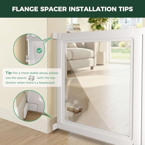 FXW Fence-to-Wall Anchors for AuraSpace Acrylic Indoor Dog Playpen - Image 6