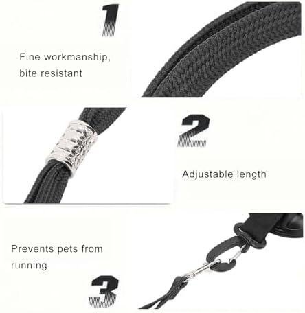 Dog Bathing Tether with Suction Cup, Adjustable Fixed Safety Rope - Image 2