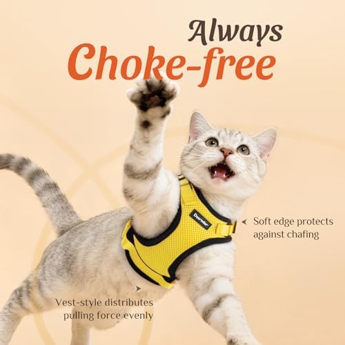 Dooradar Cat Harness and Leash Set, Adjustable and Escape Proof - Image 2