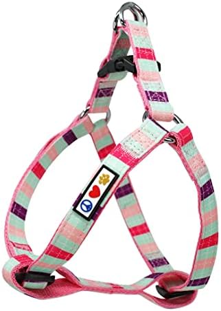 Pawtitas Multicolor Step-in Dog Harness – Adjustable No-Pull Vest by Pawtitas