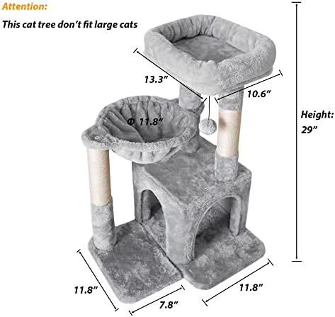 Pesofer Cat Tree, Small Cat Tower - Image 2