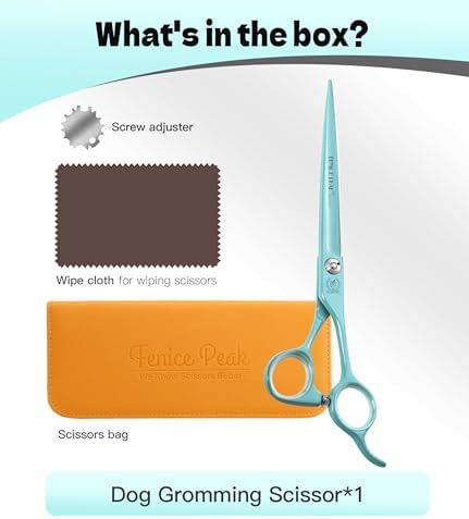 6.5" Professional Thinning Dog Grooming Scissors, Japanese 440C Stainless Steel - Image 6