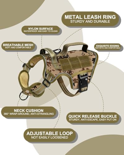 Dog Harness, Tactical No Pull for Small Sized Dog - Image 6
