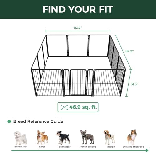 FXW AuraSpace Pro Acrylic & Wire Mesh Indoor Dog Playpen, 12 Panels - Image 6