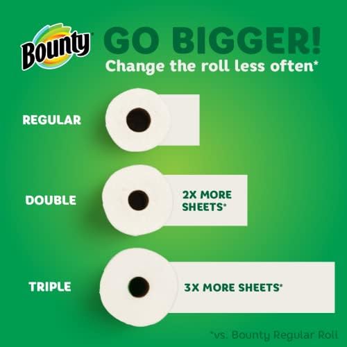 Bounty Select-A-Size Paper Towels, 6 Double Plus Rolls = 15 Regular Rolls - Image 5