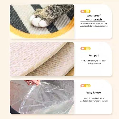 Cute Cat Scratching Mat Christmas Tree Wall Cat Scratcher - Image 5
