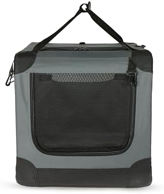 Amazon Basics 4-Door Portable Folding Soft Dog Crate, Collapsible Travel Kennel - Image 5