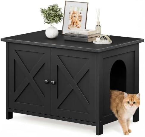 Shintenchi Cat Litter Box Enclosure, Litter Box Furniture Cabinet Hidden by Shintenchi%7CFurnitureMadeforRealLife