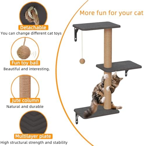 5-in-1 Cat Wall Shelves Set - Image 3