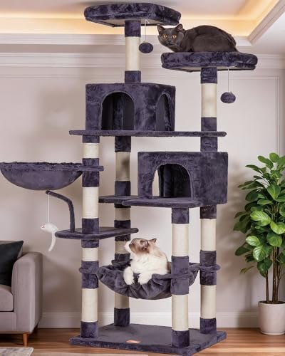 Heybly Cat Tree, 70 inches Tall Cat Tower by HEYBLY